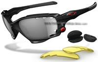 Oakley Jawbone Custom Polished Black / Blak Iridium Vented (1614)